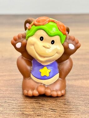 VINTAGE Fisher Price Little People 1998 Big Top Circus Monkey Animal Toy Figure
